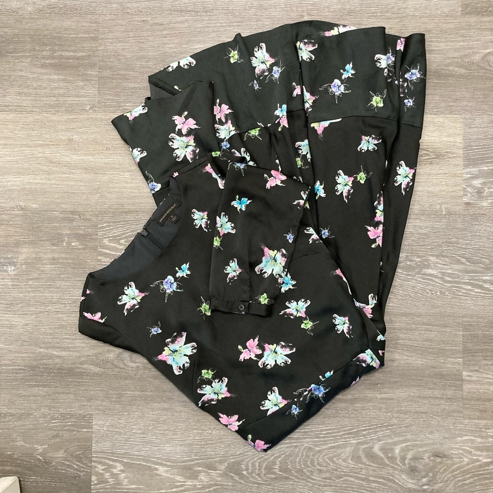 Banana Republic flower print midi dress